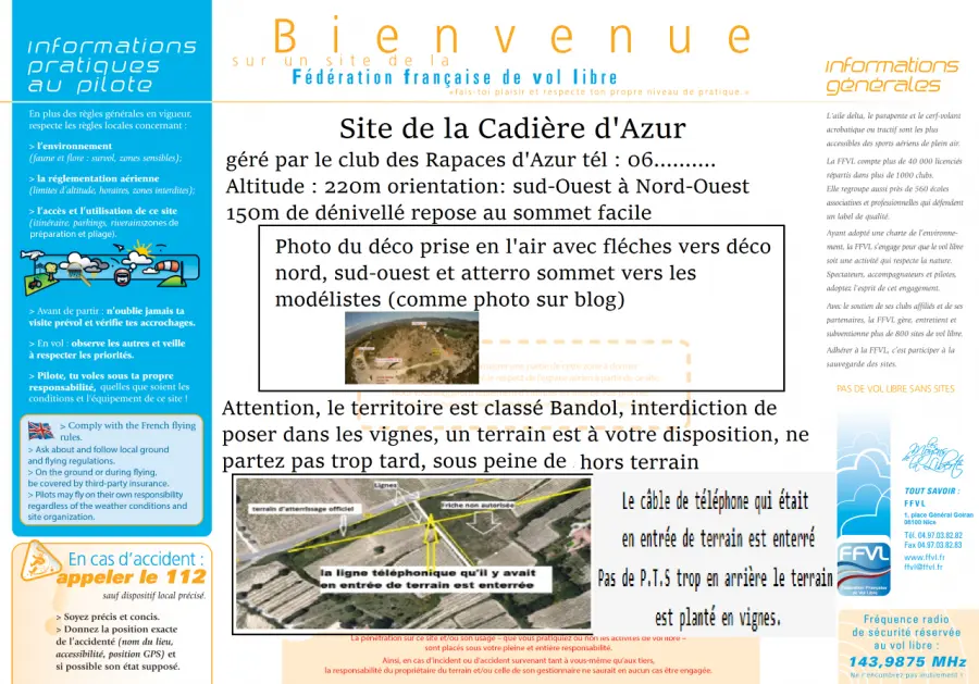 Panneau Site