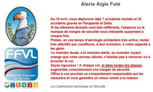 Sécurité en parapente