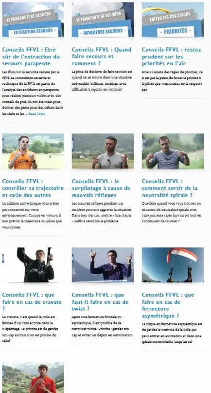 Vidéos sécurité de la fédé
