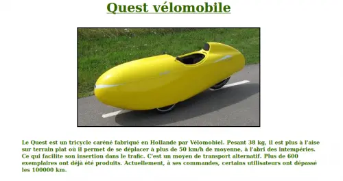 Un temps à faire du vélo