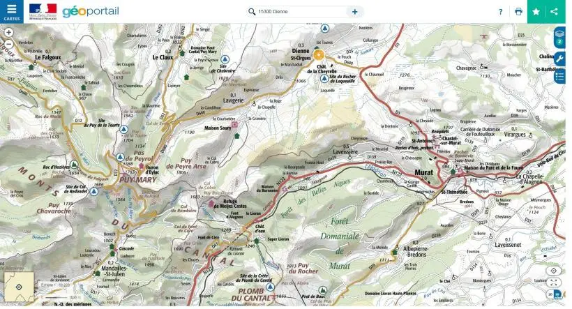 Mise à jour Cantal juillet
