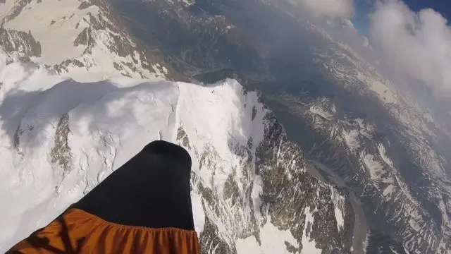 Gilles et Nico à 5700 au dessus du Mont Blanc !